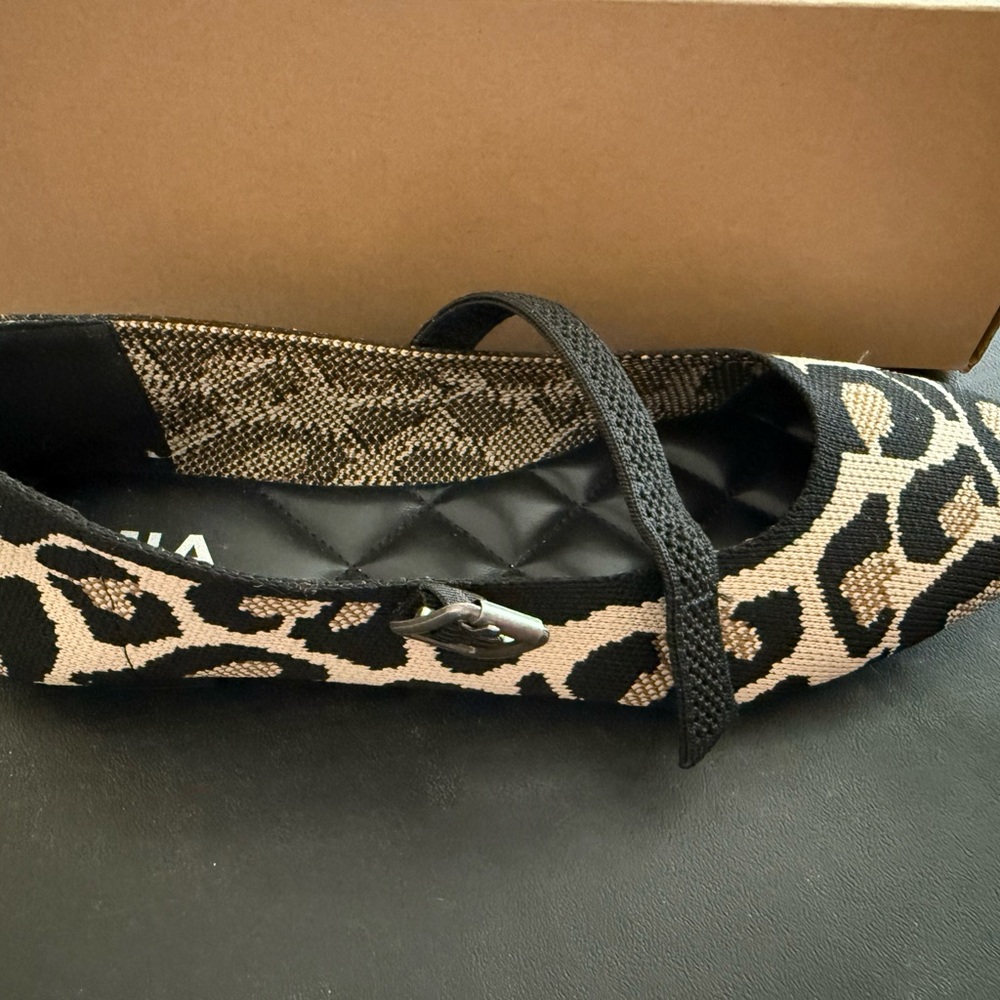 Nordstrom Leopard Print Flats with Black Sole